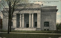 Alumni Memorial Hall, University Of Michigan Postcard