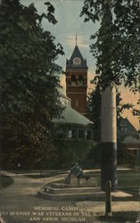 Memorial Canon to Spanish War Veterans of the U of M Postcard
