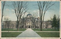 University Hall U of M Postcard