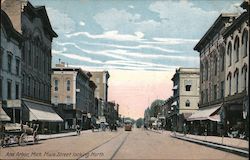 Ann Arbor, Mich. Main Street looking North Postcard