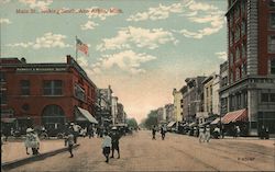 Main Street Looking South Postcard