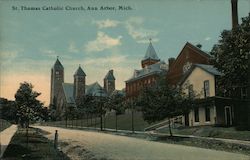 ST. Thomas Catholic Church Ann Arbor, MI Postcard Postcard Postcard
