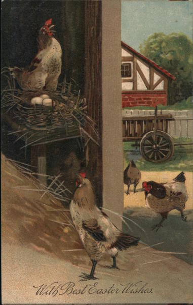 With Best Easter Wishes Eggs