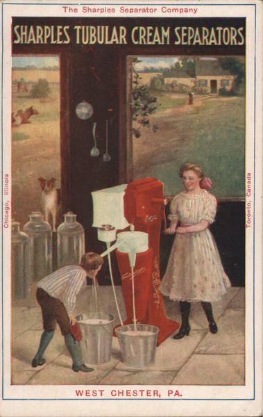 Sharples tubular cream separators West Chester Pennsylvania