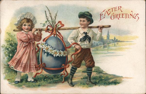 Easter Greetings Eggs