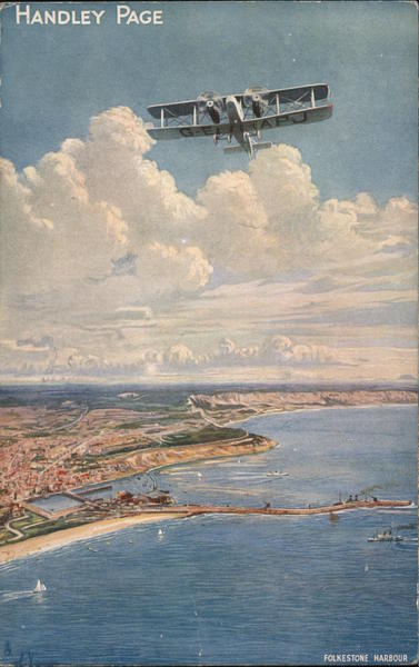 Handley Page - Folkestone Harbour England Aircraft