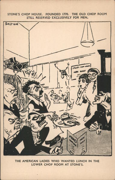 Stone's Chop House for Men Advertising