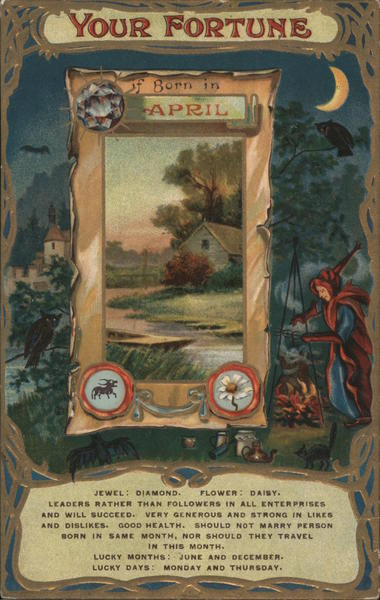 Your Fortune: April birth month Cartoons