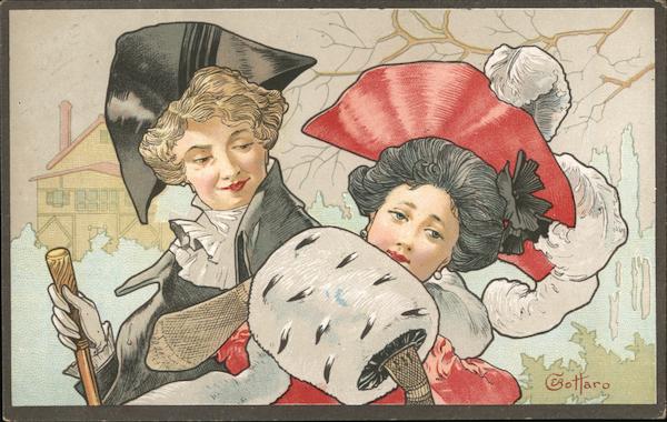 Two Women Dressed in Classic Clothes, Big Muff E. Bottaro