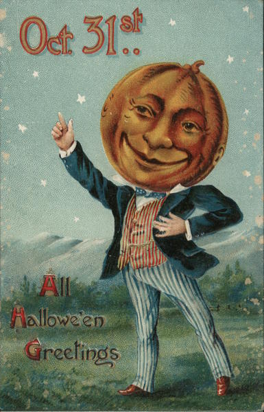 All Halloween greetings - JOL Head Man Germany