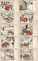 Set of 10: Buster Brown and His Bubble Postcard