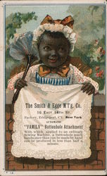 Black Baby Holding ad for "The Smith & Egge M'f'g. Co. Trade Card
