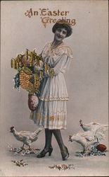 An Easter Greeting Postcard