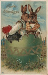 Easter Greetings Postcard