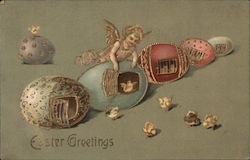 Easter Greetings Postcard