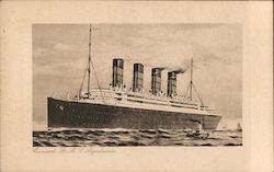 Cunard R.M. Augustania Postcard