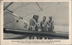 Naval Air Instructor Gives His Students A Few Valuable Pointers Postcard
