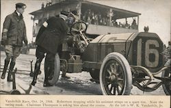 Vanderbelt Race, Oct 24, 1908 New York Auto Racing Postcard Postcard Postcard