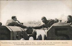 Vanderbilt Race, October 24, 1908. New York Auto Racing Postcard Postcard Postcard