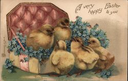 A Very Happy Easter To You With Chicks Postcard Postcard Postcard