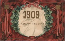 1909 A Happy New Year Postcard