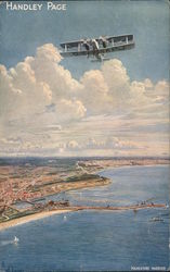 Handley Page - Folkestone Harbour Postcard
