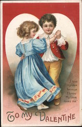 To My Valentine Children Ellen Clapsaddle Postcard Postcard Postcard