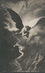 An Angel Flying by the Canion Postcard
