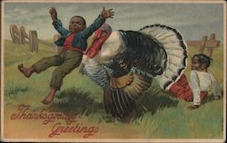 Thanksgiving Greetings Blacks Postcard Postcard Postcard