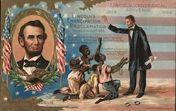Lincoln's Emancipation Proclamation Postcard