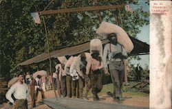 Negroes Carrying Freight Black Americana Postcard Postcard Postcard
