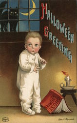 Hallowe'En Greetings Postcard