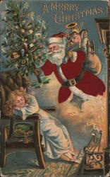 A Merry Christmas Santa Claus Postcard Postcard Postcard