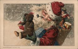 Best Christmas Wishes 1913 Santa Claus Samuel L. Schmucker Postcard Postcard Postcard