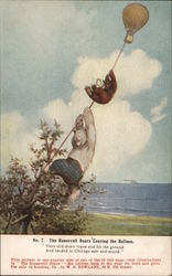 The Roosevelt Bears Leaving the Balloon Postcard