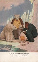 The Roosevelt Bears on the Iceberg Postcard