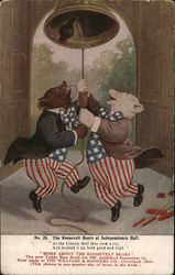 The Roosevelt Bears at Independence Hall Postcard