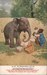 The Roosevelt Bears at The Zoo Postcard
