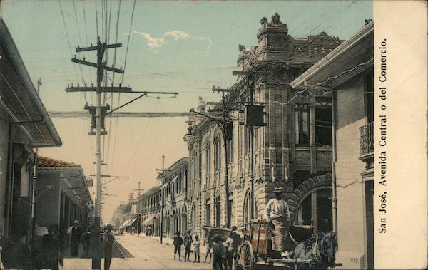 San Jose, Avenida Central o del Comercio Costa Rica