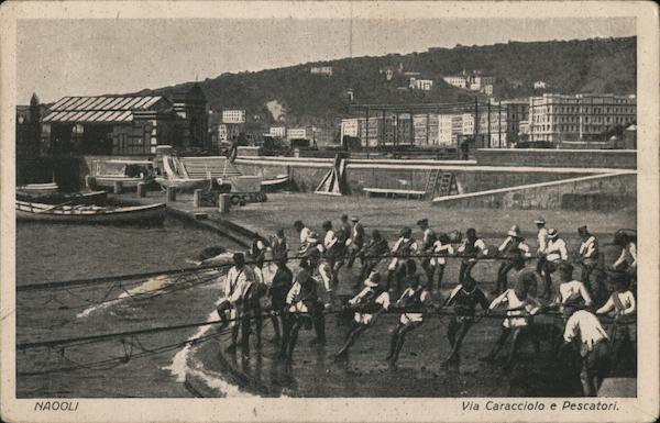 Via Caracciolo e Pescatori Naples Italy