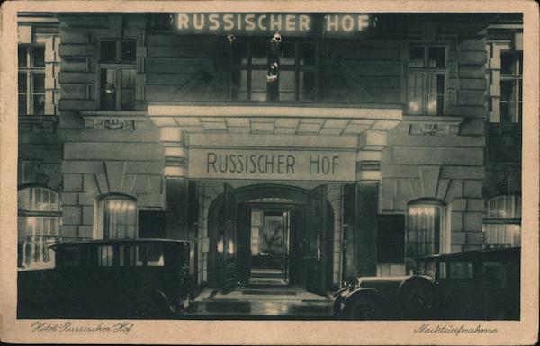 Berlin Hotel Russischer Hof at Night Germany
