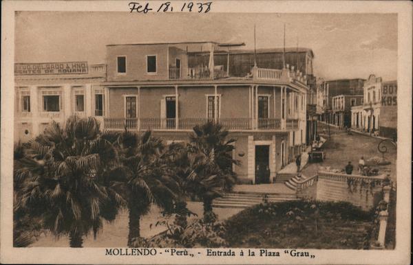 Entrance to the Plaza Grau Mollendo Peru