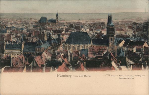 Nürnberg von der Burg Nuremberg Germany