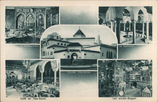 Mosquée de Paris - entrance, restaurant, hammam, tea room and bazar France