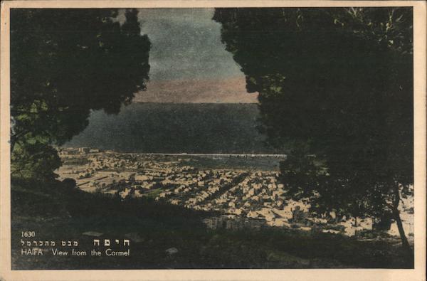 View from the Carmel Haifa Israel Middle East