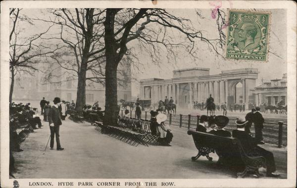 Hyde Park Corner From The Row London England