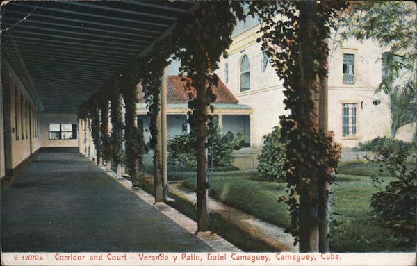 Corridor and Court, Hotel Camaguey Cuba