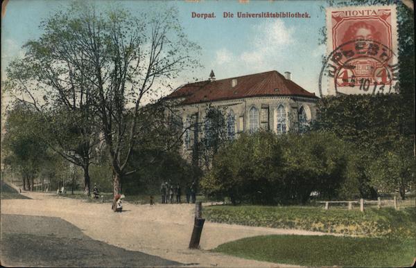Dorpat. University Library Tartu Estonia Eastern Europe