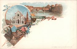 Santa Croce, Uffizi, Ponte Vecchio Postcard