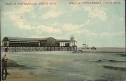 Wharf at Puntarenas Postcard